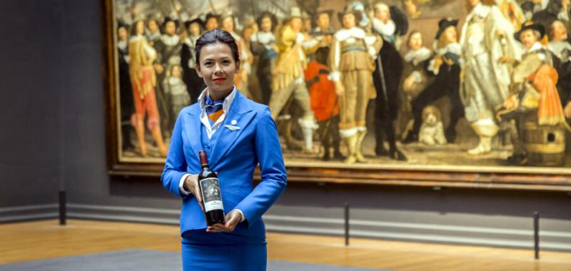 Las obras maestras del Rijksmuseum en los vinos de la World Business Class de KLM 